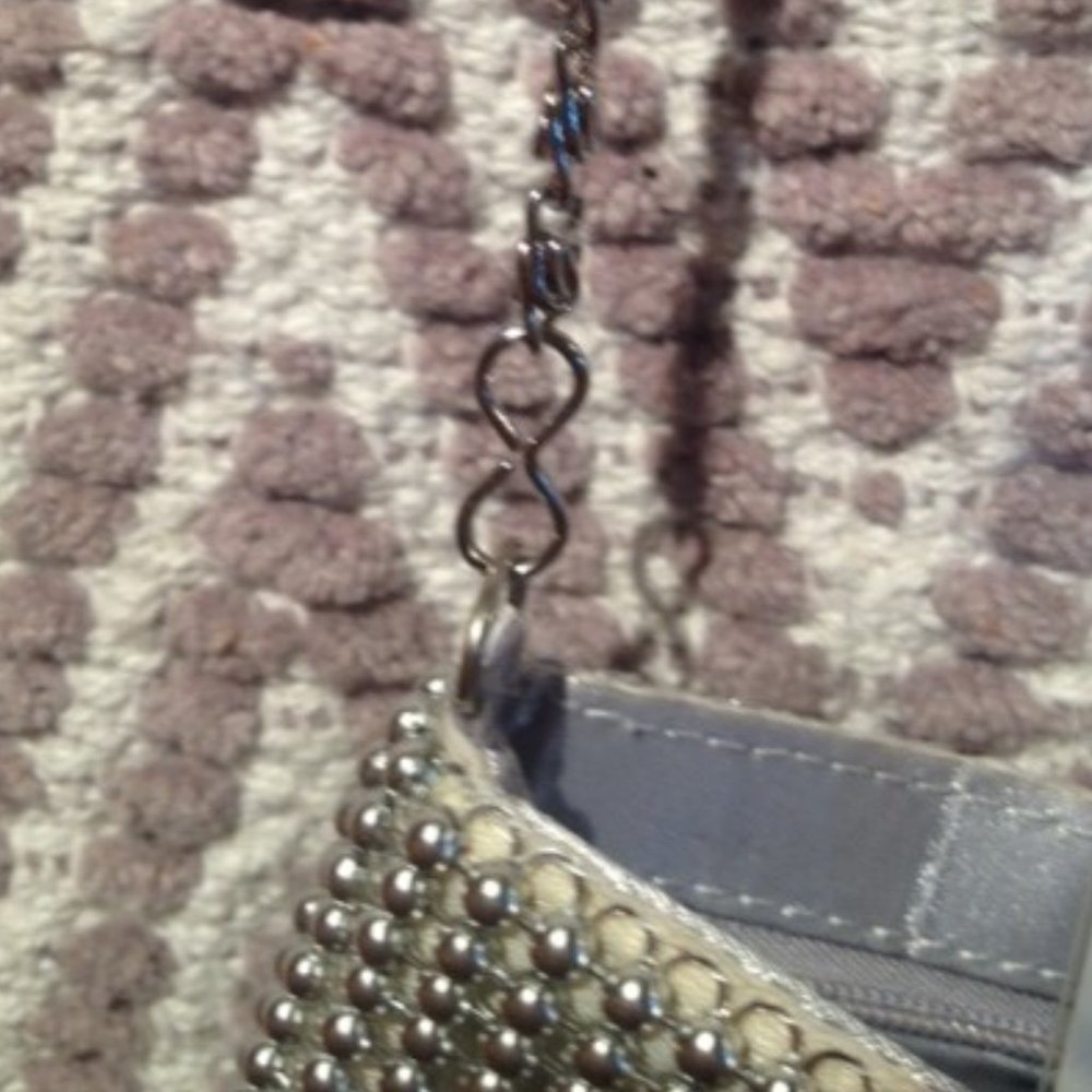 Crossbody Silver Tone Metal Evening Bag (NWT) - Picture 7 of 7